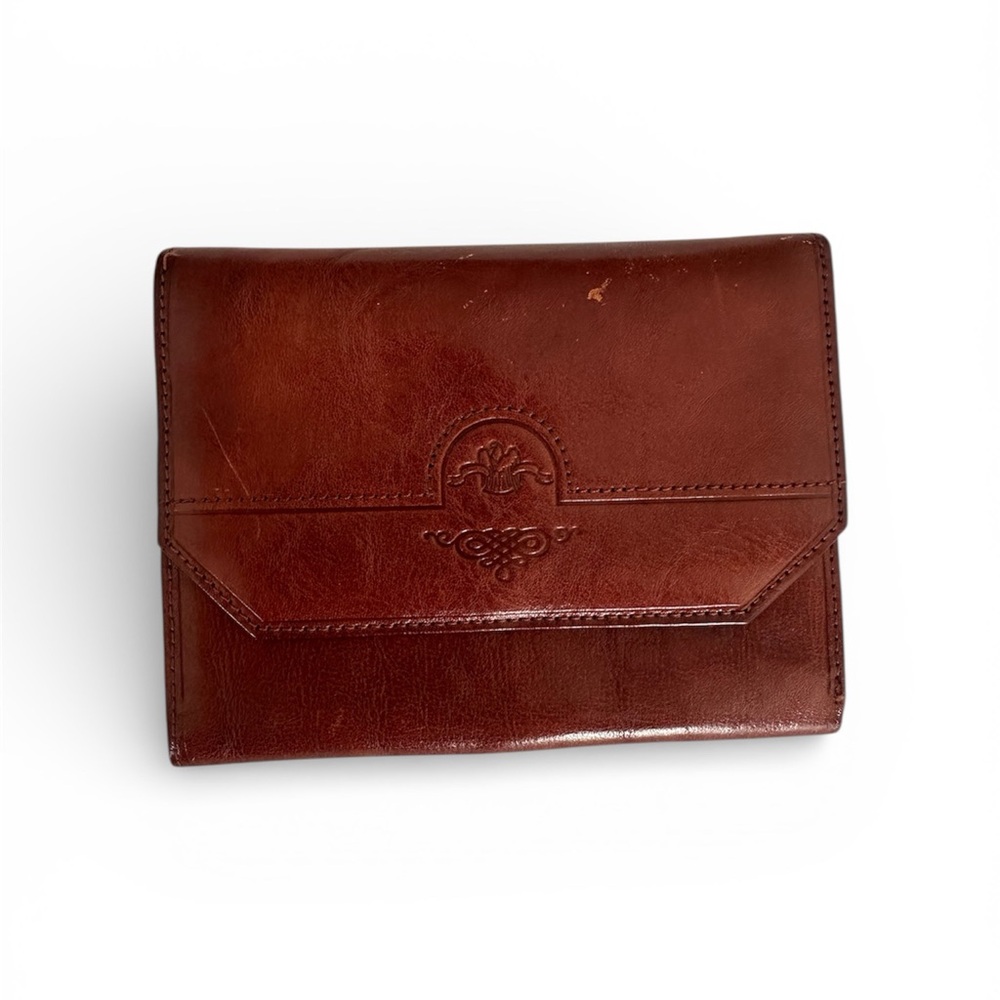 Unisex Falconiere Vintage Leather Wallet Organizer